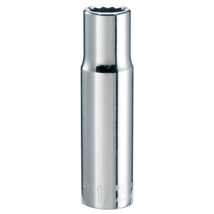 Craftsman chrome deep socket, SKU CMMT47521, photographed upright on white background.