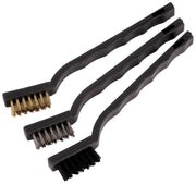 Craftsman cleaning brushes set with black handles, SKU CMMT98312, front angle, white background.