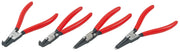 Photo of Craftsman CMMT98339 snap ring pliers set with red handles, front angle on white background.