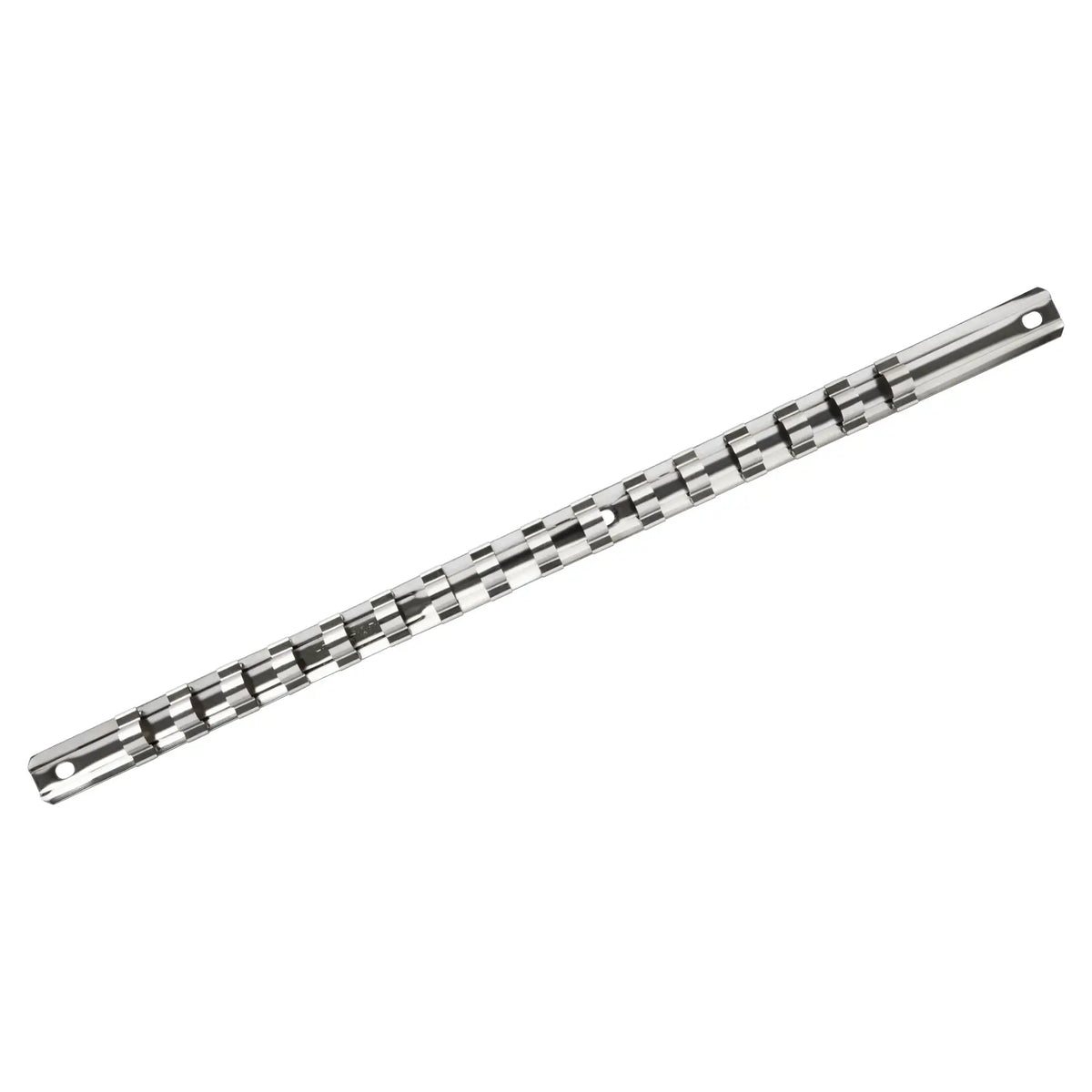 Craftsman CMMT99401 chrome-plated socket organizer bar, photographed on white background.