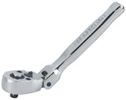 Photo of Craftsman ratchet wrench in chrome finish, angled view, SKU CMMT99440.
