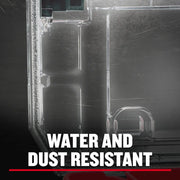 Photo of Craftsman CMST17817 graphics showing a close-up waterproof and dustproof seal feature with text overlay.