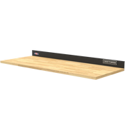 Craftsman wooden workbench top with black back panel, model CMST25302BK, front angle on white background.