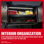 CRAFTSMAN cabinet interior with shelves. SKUs: 0-29-808, CMST32615WG, CMST32615RB, CMST32615BG.