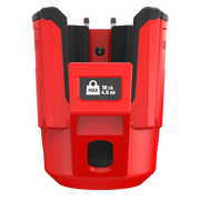 Front angle photo of Craftsman tool holster CMST82823VT in red and black with 10 lb max weight label.
