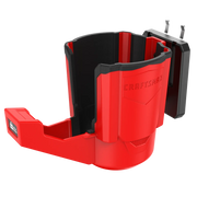 Craftsman red plastic tool holster CMST82823VT front angle on white background.