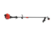 Photo of Craftsman CMXGTAMDSS25 gas string trimmer, side view on white background.