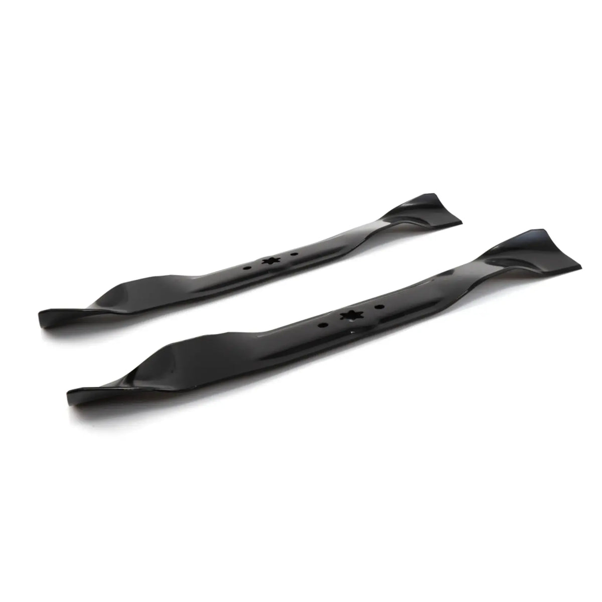 Craftsman lawn mower blade CMXGZAM110103 white background beauty shot top-down angle.