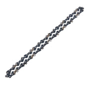 Craftsman chainsaw chain, black and silver, side angle, SKU CMXGZAM700115, against white background.