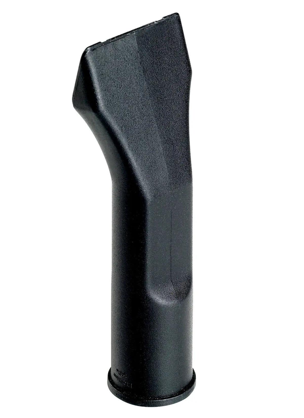 DeWalt vacuum nozzle DWV9330 black plastic white background beauty shot front angle.