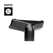 Craftsman black vacuum nozzle, 1.25 in diameter, graphics category, SKU CMXZVBE38724, front angle photo.