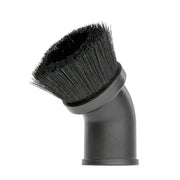 Black+Decker vacuum round dusting brush accessory VAB-316 white background beauty shot side angle.