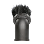 Black+Decker round vacuum brush attachment white background beauty shot front angle