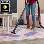 CRAFTSMAN CMXZVBE38777 vacuum cleaning colorful rug in playroom, shown best for allergens.
